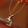Horse Zodiacs Themed Gift Necklace Featuring Horse Pendant Vintage Metal Finish Ideal for Birth Year Celebrations