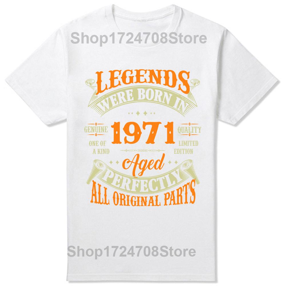 Tillverkad 1971 Begränsad upplaga 53 år av att vara fantastisk T-shirts Grafisk Streetwear Kortärmad Födelsedagspresenter T-shirt Män