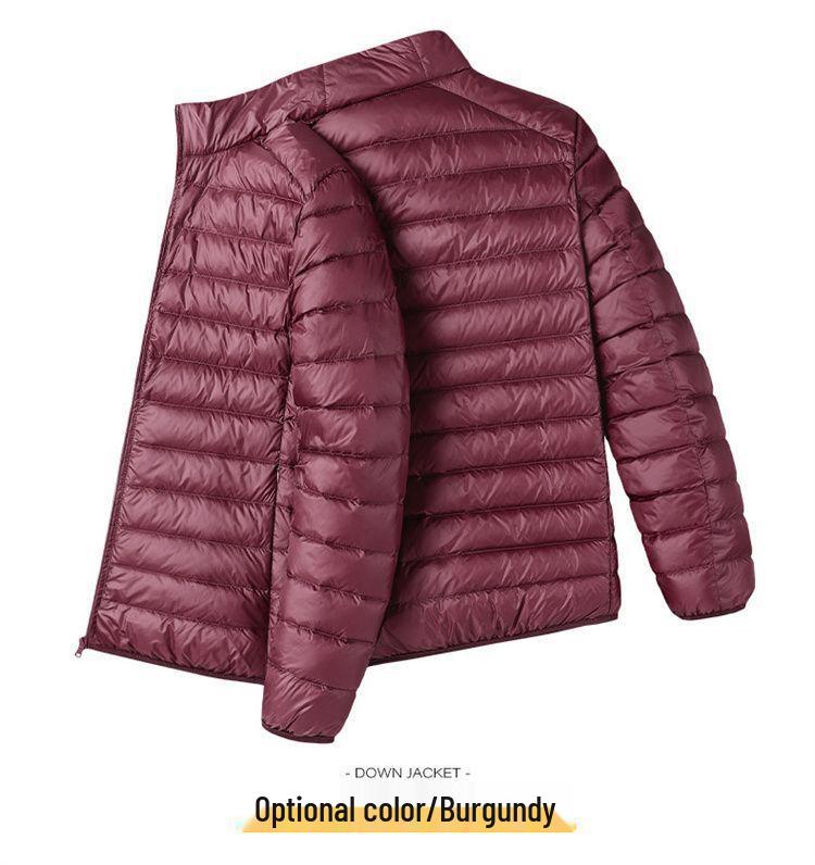 Herren Leichte Ultraleichte Winddichte Daunenjacke - Übergröße, Warm, Sportlich, Lässige Oberbekleidung für Frühling, Herbst, Frühwinter