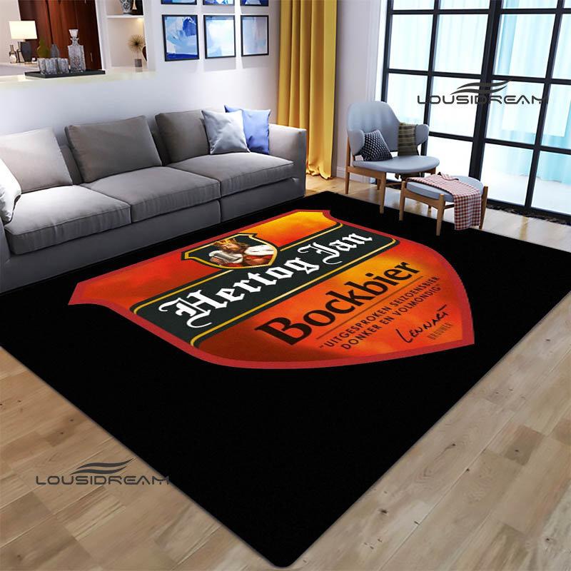 

Килим з логотипом hertog jan Протиковзкий килим Модний килимок для йоги Декор для спальні Килими для вітальні Килимок для підлоги у ванній кімнаті Подарунок на день народження 120*160cm