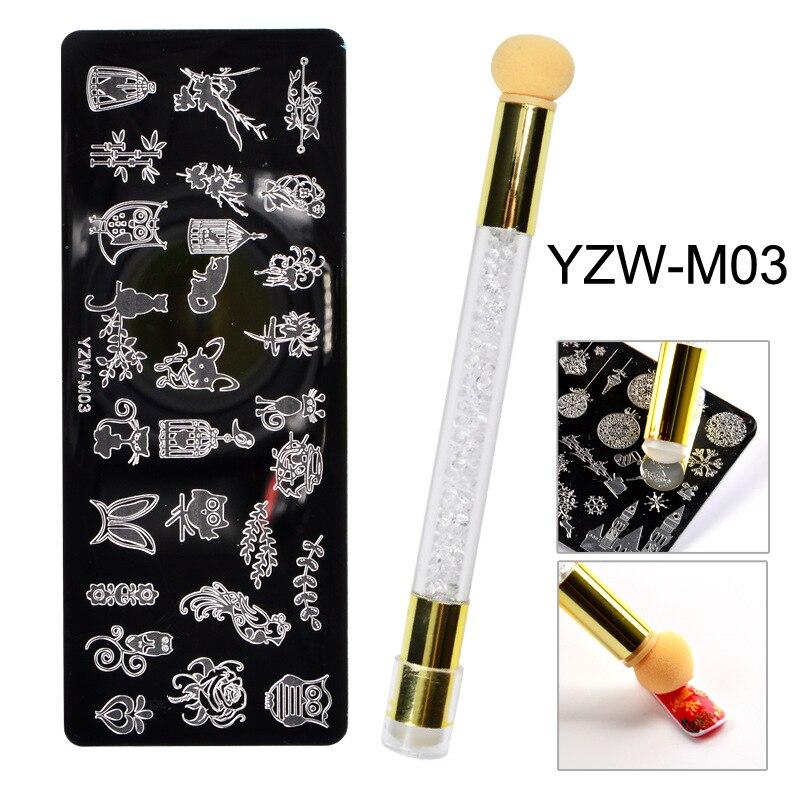 

Пластина для штамповки ногтей, набор силиконовых ручек, губка для дизайна ногтей, трафареты для переноса цветов, бабочек, кружевные узоры