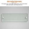 16Sets Stainless Steel Mirror Nail Set Copper Ring Fixing Screw for Indoor Outdoor Acrylic Signs Glass Panels Advertising