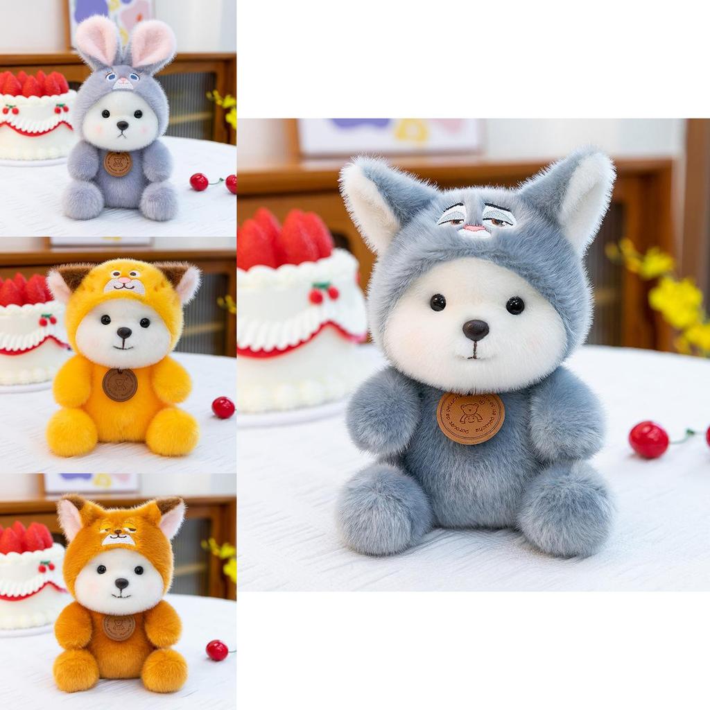 Cute Little Bear Plush Toy With Zootopia Nick And Judy Design For Kids And Collectors
