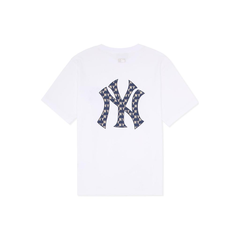 MLB New York Yankees American Vintage Back Letter Print Logo Trendy College Style Short Sleeve T-Shirt Unisex T-Shirts White 3ATSM0233-50WHS