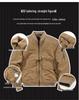Men's Flight Jacket: Winter Thickened Velvet, Detachable Lapel, Outdoor Casual Style for Autumn & Winter