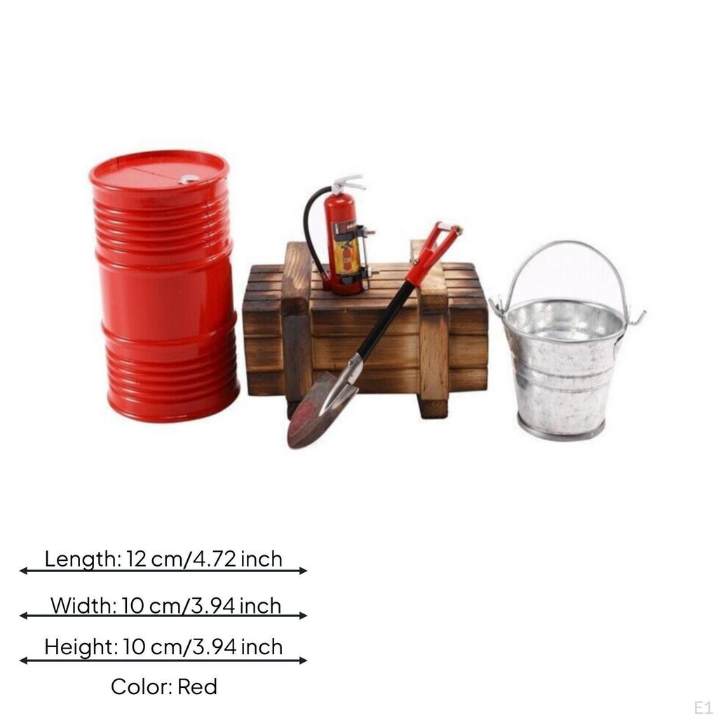5 Pieces RC Crawler Decoration Set High Simulation Fine Workmanship Scale