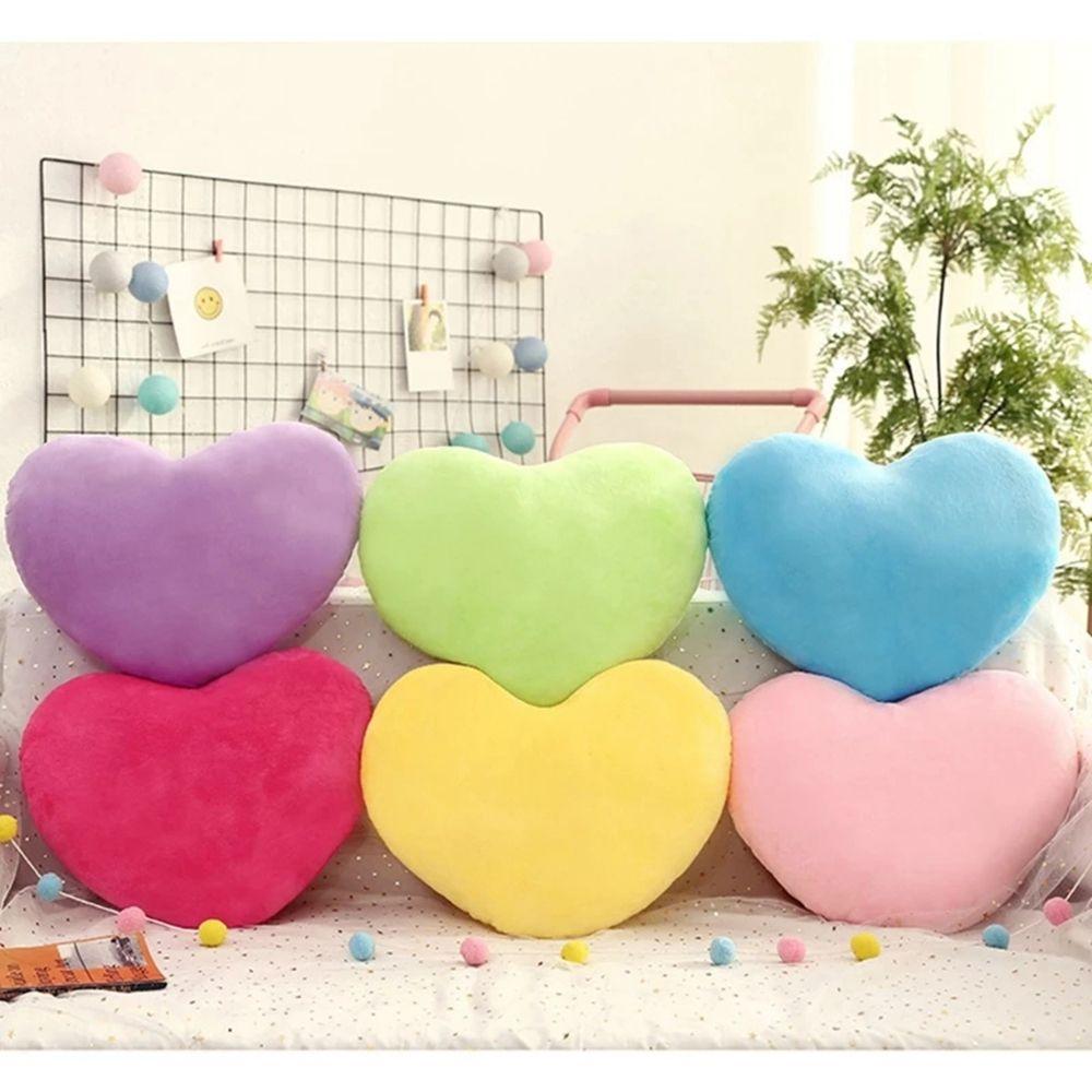Gift Heart-shaped Material Is Soft Comfortable Colorful Plush Toy Cushion Throw Pillow Pillow