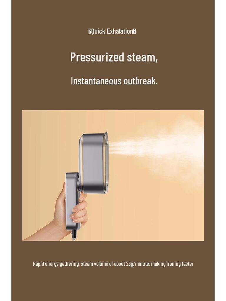 Wall-Mounted Handheld Garment Steamer: Mini Portable Electric Iron & Wrinkle Remover