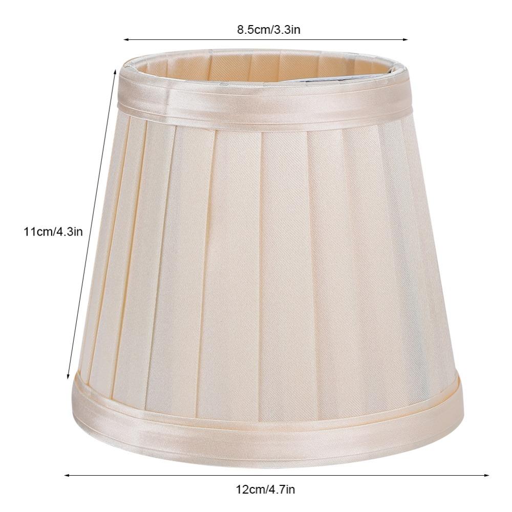 

6PCS Barrel Shape Small Replacement Lamp Covers Fabric Drum Lamp Shade Ceiling Light бежевий