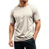 Men’s Short Sleeve Crew Neck T-Shirt Classic Fit Soft Breathable Lightweight Basic Tee for Everyday Wear