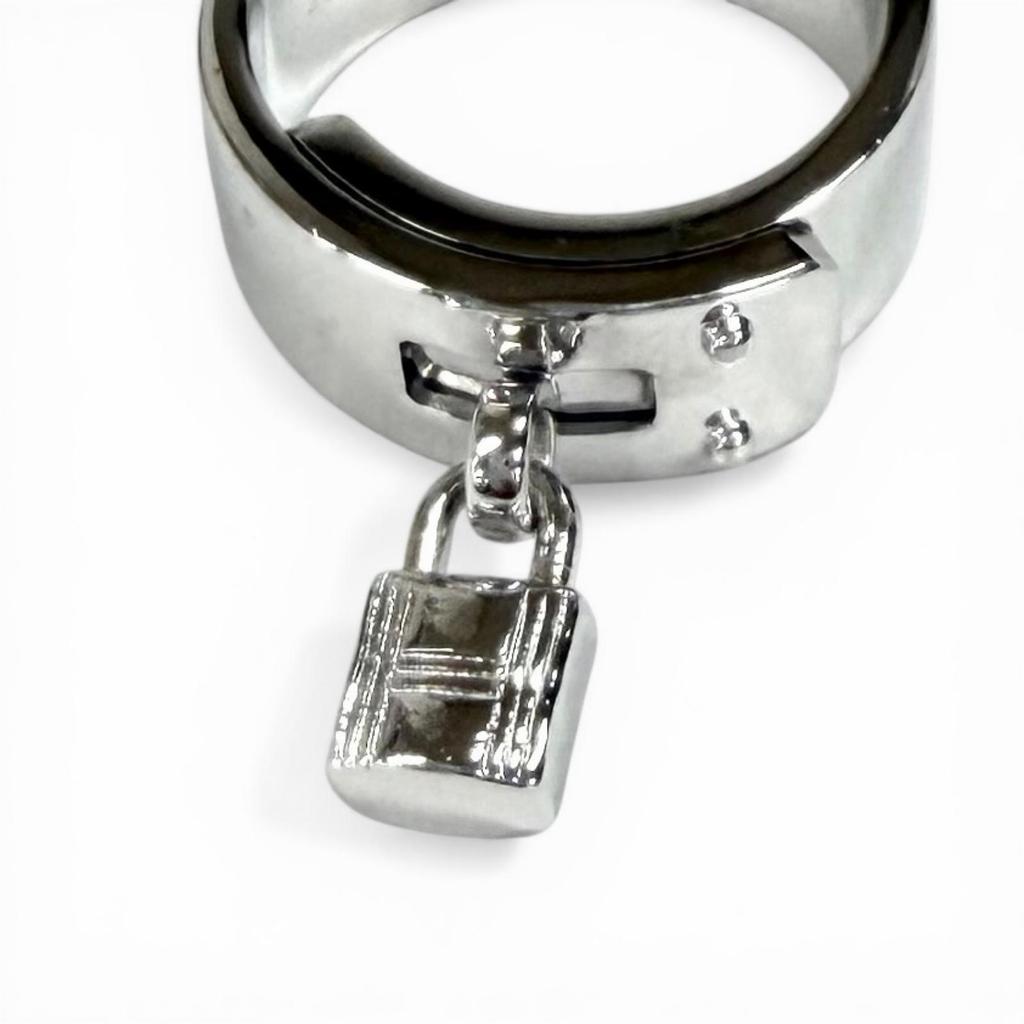 Great HERMES Ring Kelly ring Silver 925 Women 47 Used