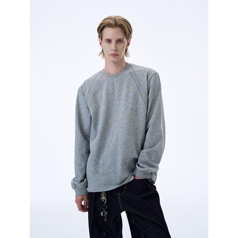 Kisko American Retro Deconstructed Patchwork Air Layer Long-Sleeve T-Shirt for Men and Women, Stylish and Casual Inner Wear Top