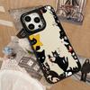 Applicable iPhone17 creative gift black cat mobile phone case funny party theme Apple 16 anti-drop protective case 14