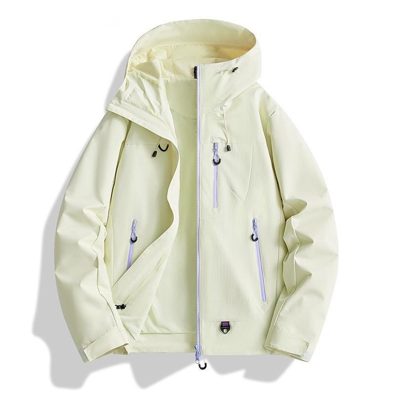 Men Women 3-in-1 Waterproof Windproof Hiking Jacket With Removable Fleece Liner Outdoor Activities