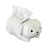Elegant White Dog Tissue Dispenser Enamel Coating Kitchen Countertop Organizer  Home Decoration Gift