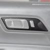 For 2015-2025 Ford Mustang Carbon Fiber Inner Door Handle Bowl Frame Trim Cover