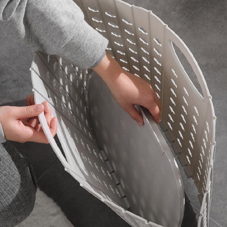 Faltbarer Aufbewahrungskorb Wäschekorb für Schmutzwäsche Tragbarer Spielzeug-Wäsche-Hohl-Organizer Multifunktionale Badezimmeraufbewahrung