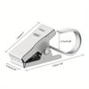 10PCS Multifunctional Stainless Steel Curtain Hook Clips Super Load-bearing Shower Door Curtain Hook Clip Window Accessories