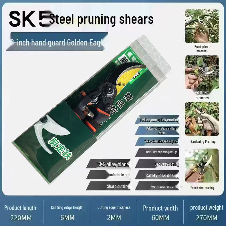 Garden Pruning Shears for Fruit Trees and Thick Branches