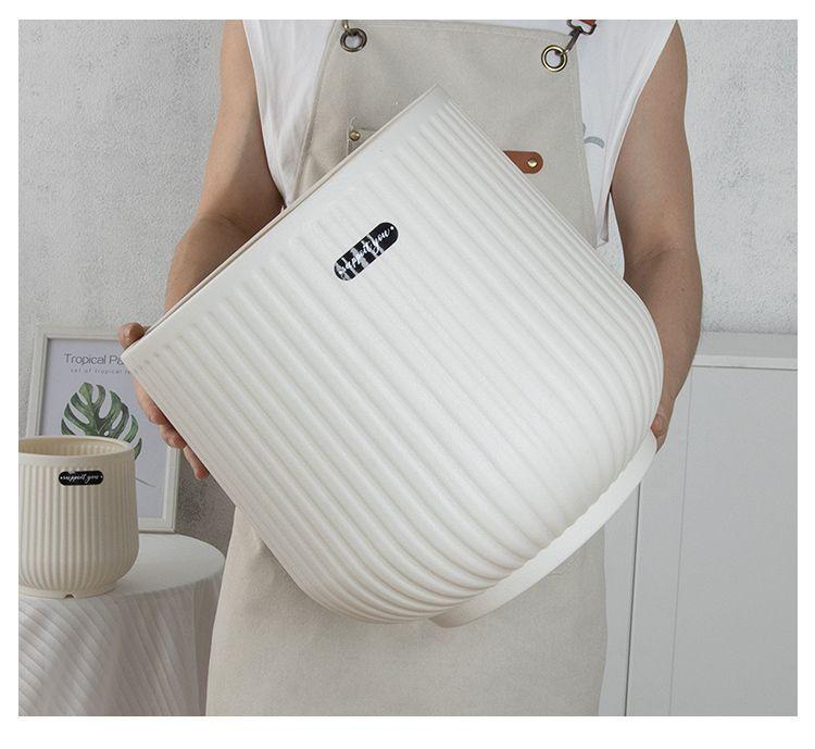 Nordischer Stil Großer Harz-Blumentopf, Hoher Zylinder für Paradiesvogel oder Areca-Palme, Verdickt und Langlebig