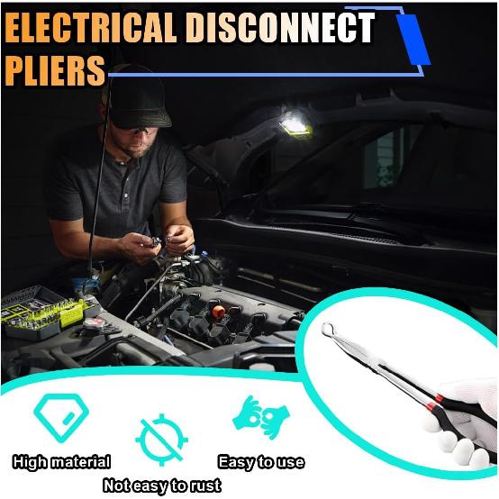 11 Inch Car Electrical Disconnect Pliers, Electrical Connector Disconnect Pliers Car Fuel Feed Pipe Plier, O-Shaped Car Soldering Aid Pliers Fuel