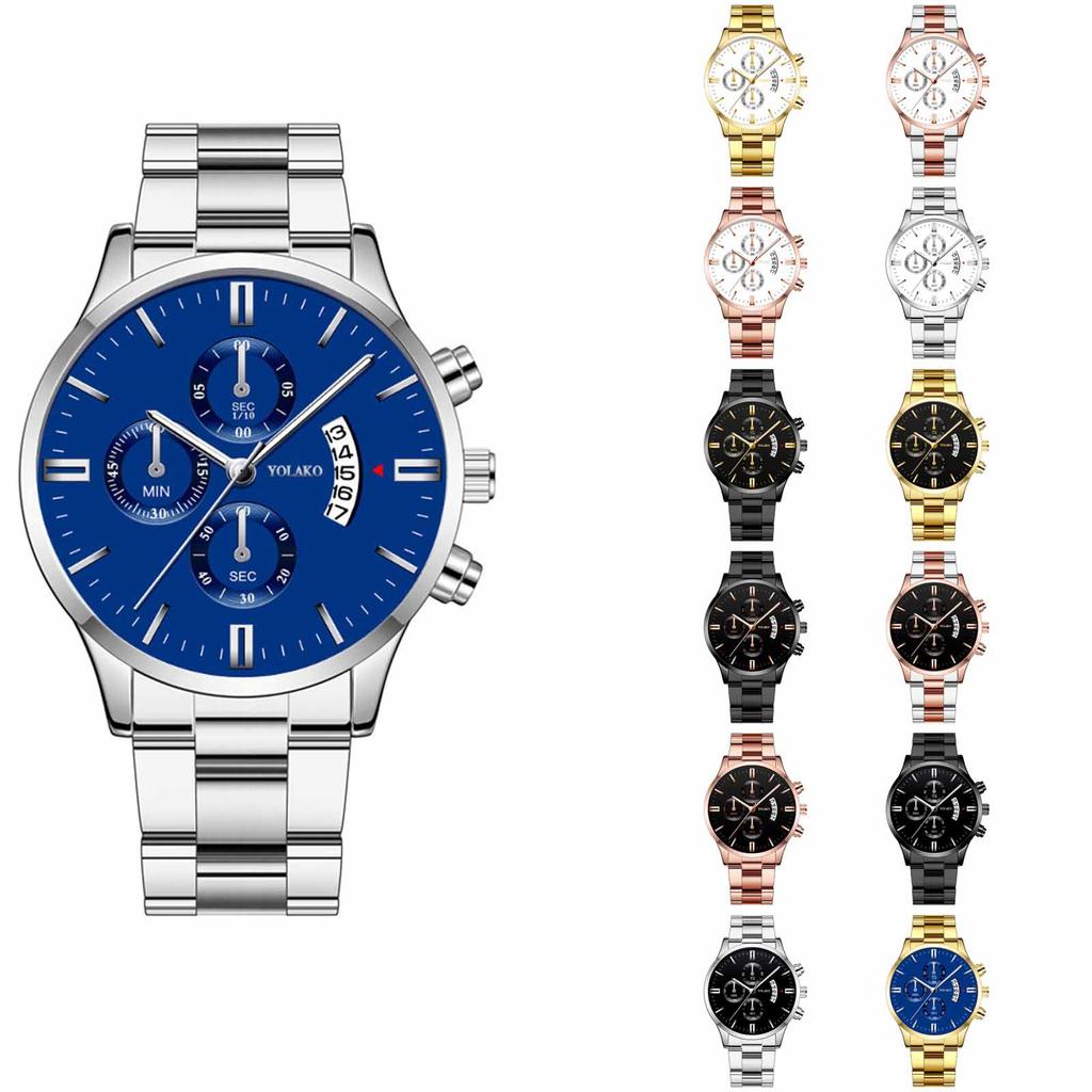 Men's Luminous Running Alarm Clock Watch