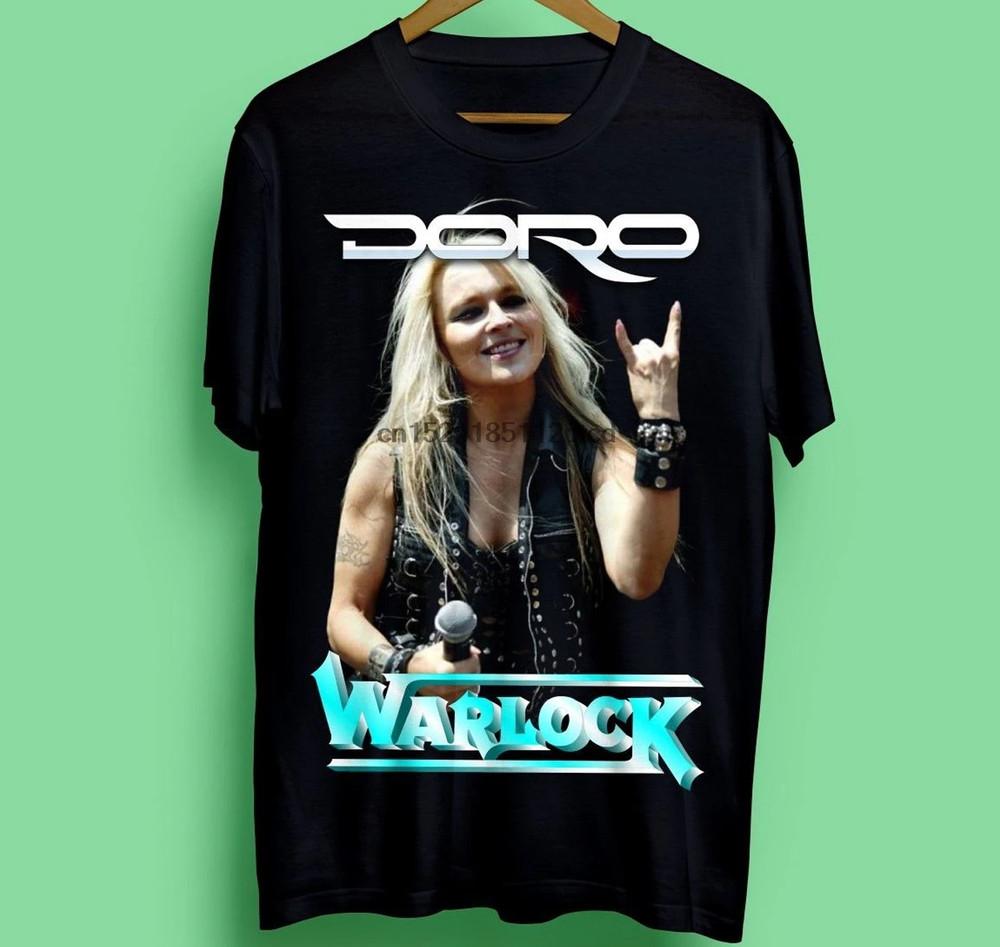 винтаж Doro Rock Warlock футболка черная унисекс все размеры S-5XL унисекс футболка XXL