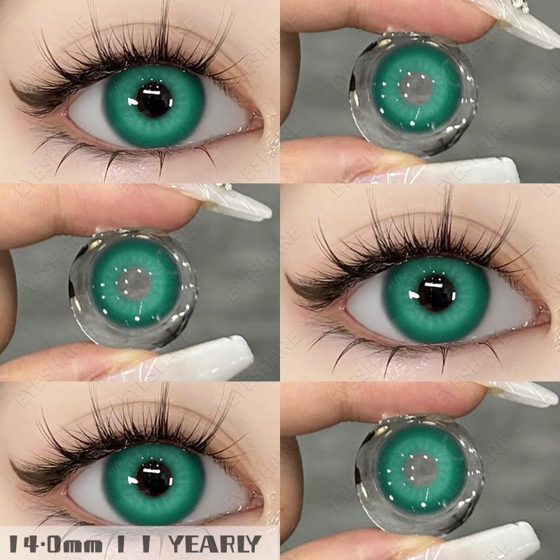 Eyeshare Colored Contact Lenses Halloween Red Contacts Crazy Cosplay Cosmetic Blue Contact Lens for Anime Accessories Yearly Use Lenses
