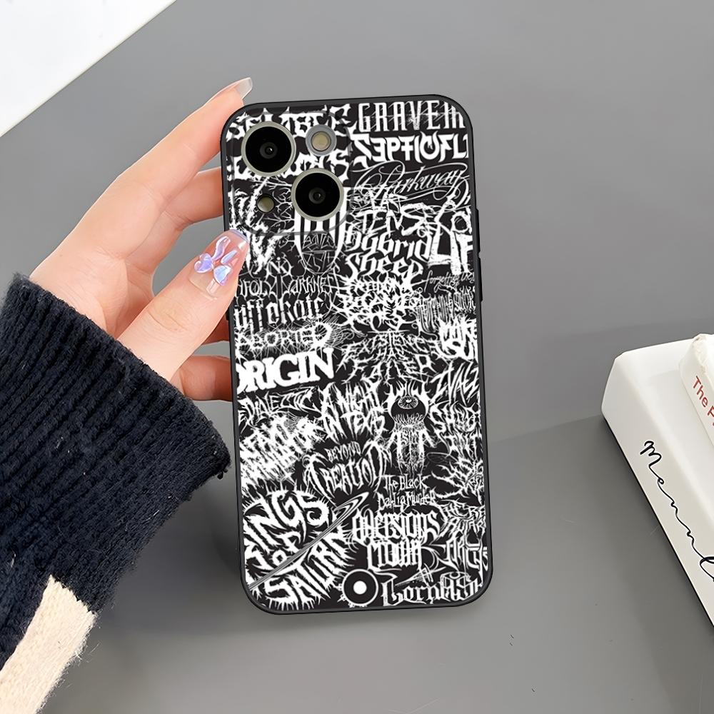 

Death Metal Band Phone Case For Iphone 17 Pro Max 16 15 14 Pro Max 13 Mini 11 12 Xr X Xs SE Plus Back Cover iPhone14