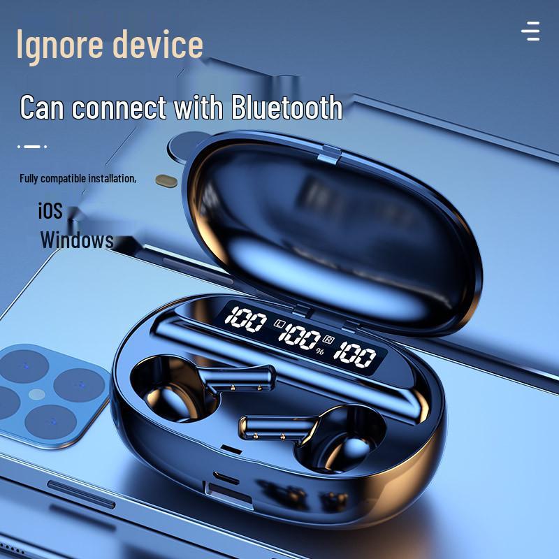 New Wireless Bluetooth D2 Earbuds with Three-Screen Display and Large Capacity Charging Case
