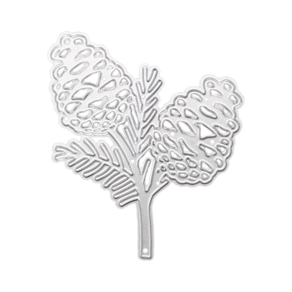 

Рождественские сосновые шишки Металлические вырубные штампы Трафарет DIY Скрапбукинг Альбом Бумажная карточка Шаблон Форма Тиснение Крафт Украшение 5