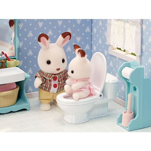 Sylvanian Families Furniture [Bathroom Set] SE-200 ST Mark Certification For Ages 3 and Up Toy Dollhouse Sylvanian Families EPOCH