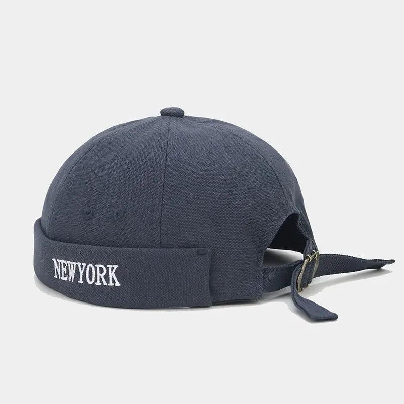 Ldslyjr Four Seasons Cotton Letter Docker Cap Brimless Hat Skullies Beanie Hats Landlord Sailor Cap Men And Women 16