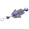 Blue Eye Ornament Hollow Out Retro Good Luck Evil Eye Decor Elegant Alloy Glass Evil Eye Wall Decor for Home Decoration