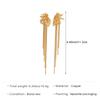 Luxury Temperament Stainless Steel Petal Leaves Tassel Zircon Dangle Earrings for Women Exaggerated Banquet Dress Jewelry Gifts