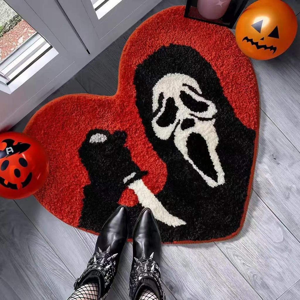 Halloween Pumpkin Cartoon Bathroom & Entrance Mat - Easy to Clean