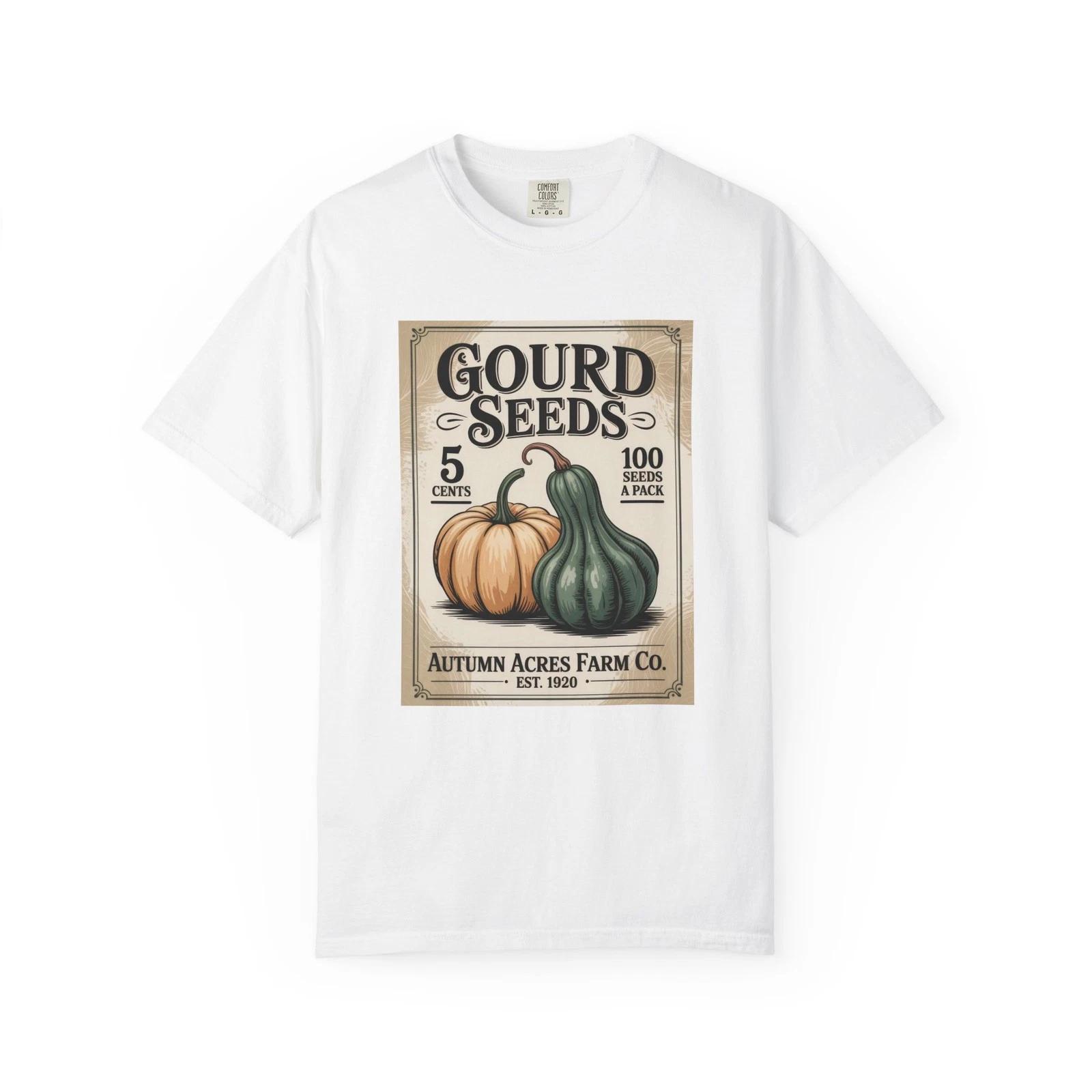 

Vintage Gourd Seeds T-shirt, Fall Apparel, Halloween Shirt, Autumn Gift, [...] XL
