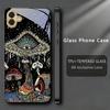 Magic Mushrooms Art Black Phone Case For Samsung Galaxy Note 10 20 A06 A07 A12 A13 A14 A15 A16 A17 A22 A23 A24 25 26 Glass Cover