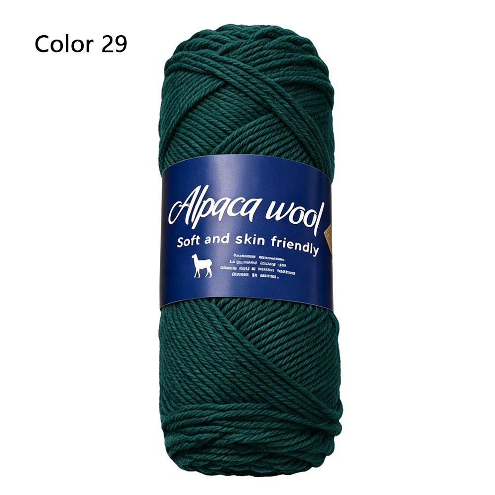 1Roll Handicraft Alpaca Wool Yarn Soft Warm Coarse Yarn DIY 100g Knitting Crocheting Yarn