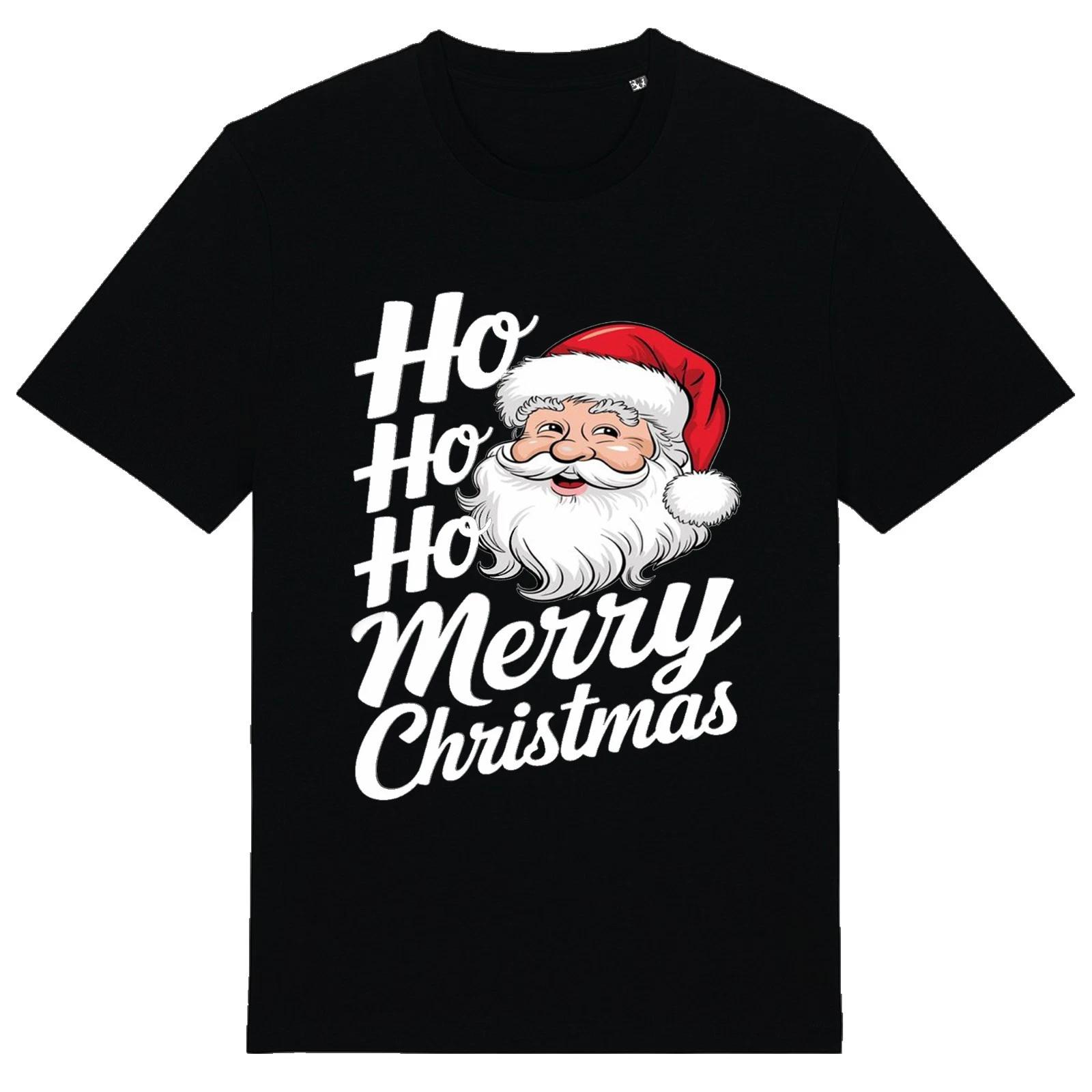 HoHoHo Merry Christmas Xm - Unisex T-Shirt Festive Jolly Secret Santa Xmas Saint 3XL