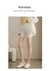 Women's Plus Size High Waist Shark Skin Cycling Shorts with Tummy Control and Built-in Underwear