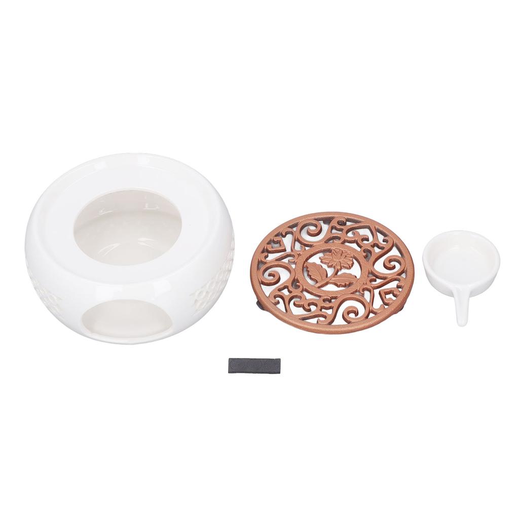 Keramický ohřívač čajové konvice Vydlabaná podložka Konkávní dno Praktický Multifunkční Ohřívač čajové konvice pro Rodinu