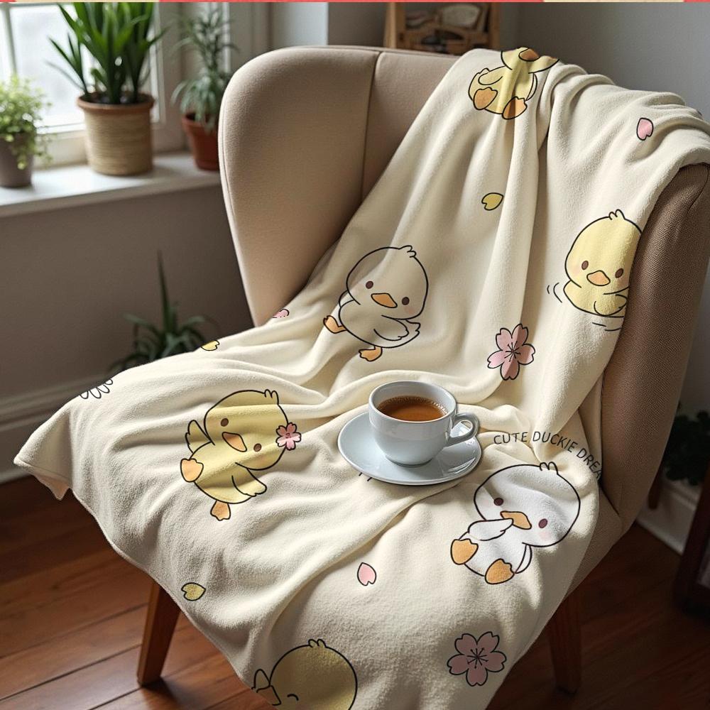 Cream Candy Cane Branch Soft Flannel Blanket Breathable Warm Throw for Office Car Sofa Kids Room Birthday Xmas Gift