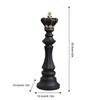 Resin Chess Piece Decor Chess Piece Figurine Chess Statue Tabletop Ornaments King Queen Chess Resin Craft Desk Decor Collectible