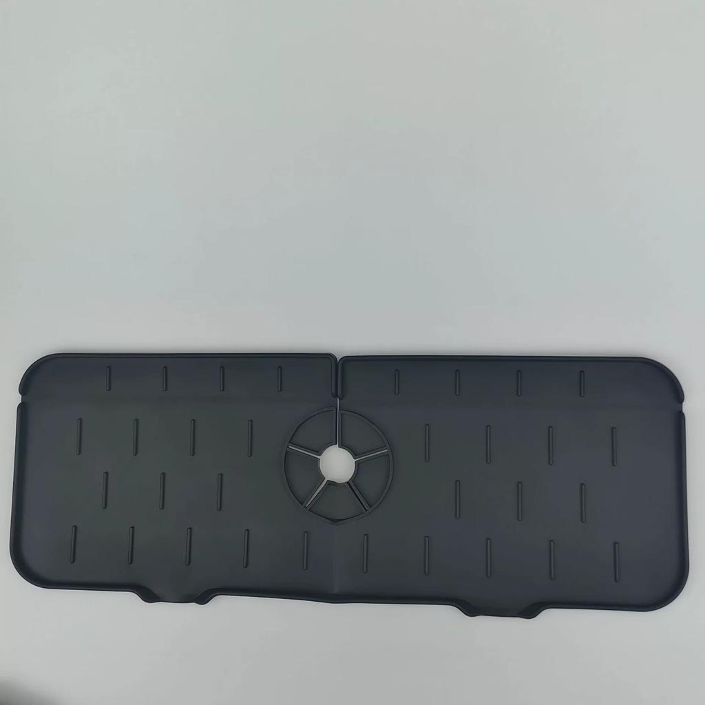 Reusable Kitchen Silicone Sink Faucet Mat Splash-proof Guard Countertop Protection Rubber Drying Pad Tray Kitchen Accessories