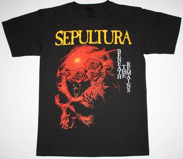 Chemise Unisexe Vintage SEPULTURA - BENEATH THE REMAINS Coton Toutes Tailles Noir TU092