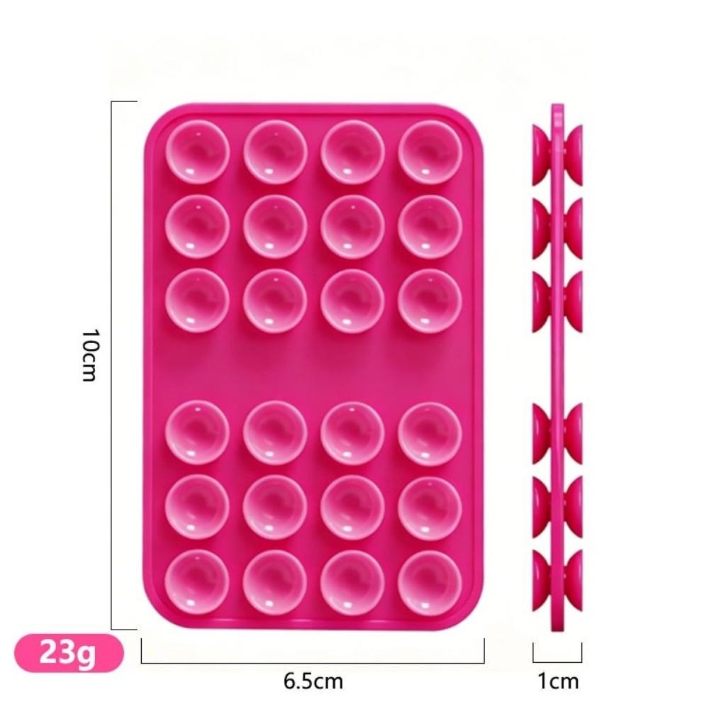 5pcs Square Phone Holder Mat Silicone Anti-Slip Phone Mount New Suction Cup Phone Holder Wall Mount