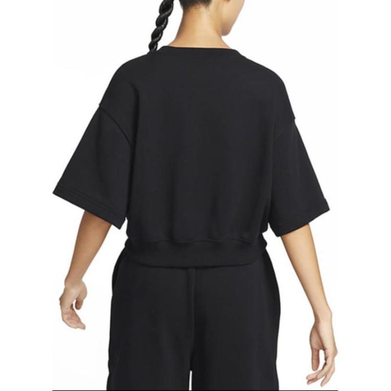 Nike Sportswear City Utility Solid Logo Loose Short Sleeve T-Shirt Women Tops Black DV8039-010