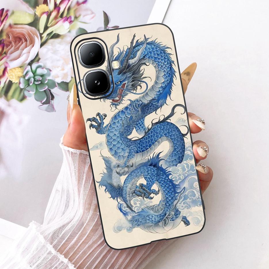 For Infinix Smart 20 Case X6840 X6840B Luxury Bow Flowers Painted Cover Soft Silicone Case For Infinix Smart 20 Smart20 4G Shell