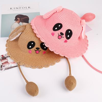 Cute Cartoon Dog Dance Ears  Straw Hat